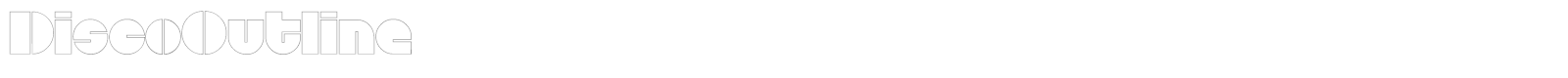 DiscoOutline font preview